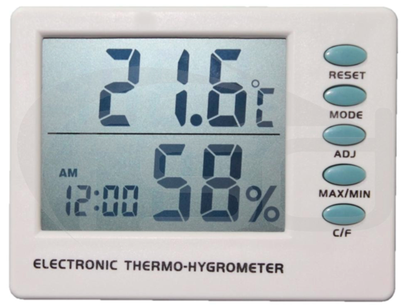 Maximum/minimum thermometer environmentally friendly, plastic, Thermometers  (inside-outside, minimum-maximum, radio-controlled), Temperature and  monitoring, Measuring Instruments, Labware