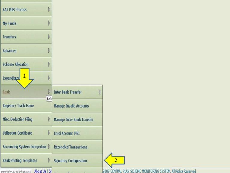 signature configuration step-1